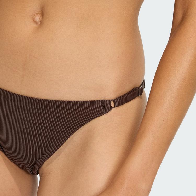 adidas adidas Iconisea Ribbed Bikini Bottom Bikini Hose Damen - Aurora Coffee - 0 | SportScheck