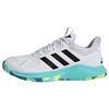 adidas Court Flight Schuhe Hallenschuhe Damen - Cloud White / Core Black / Flash Aqua