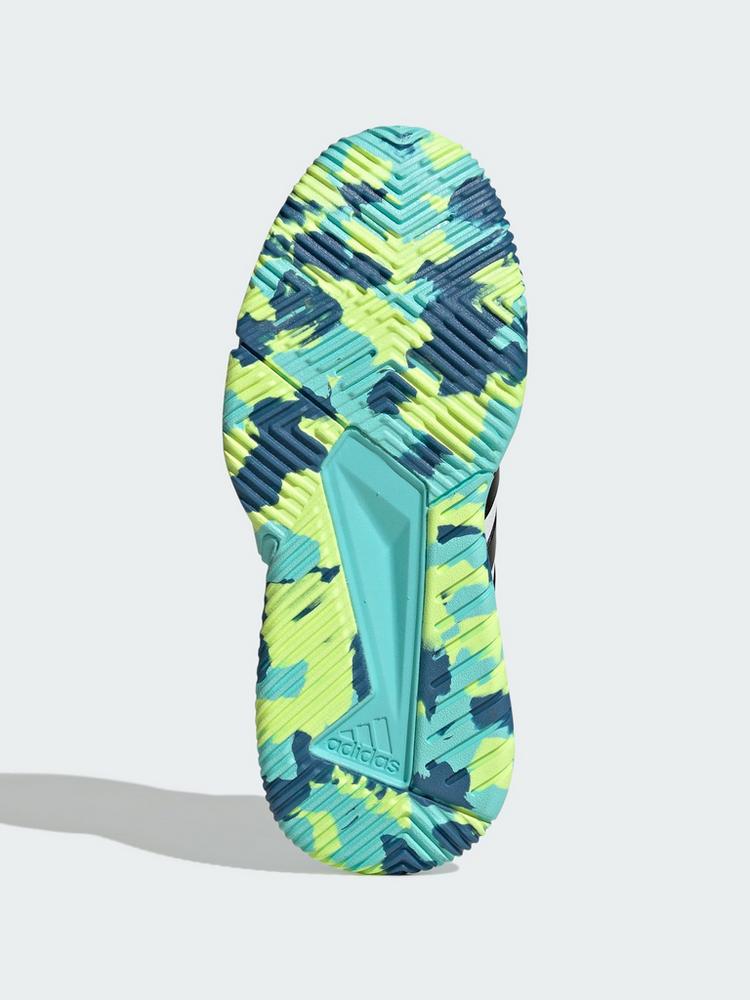 adidas adidas Court Flight Schuhe Hallenschuhe Damen - Cloud White / Core Black / Flash Aqua - 2 | SportScheck
