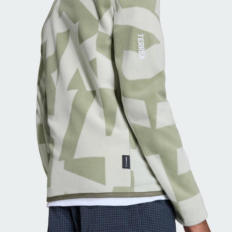 adidas adidas Terrex Multi Printed Kids Fleecejacke, Fleecejacke Kinder - Halo Green / Tent Green - 2 | SportScheck