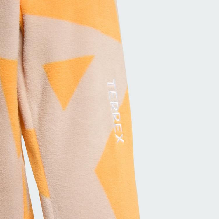 adidas adidas Terrex Multi Printed Kids Fleecejacke, Fleecejacke Kinder - Wonder Taupe / Pure Tangerine - 1 | SportScheck