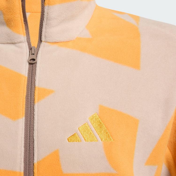 adidas adidas Terrex Multi Printed Kids Fleecejacke, Fleecejacke Kinder - Wonder Taupe / Pure Tangerine - 2 | SportScheck