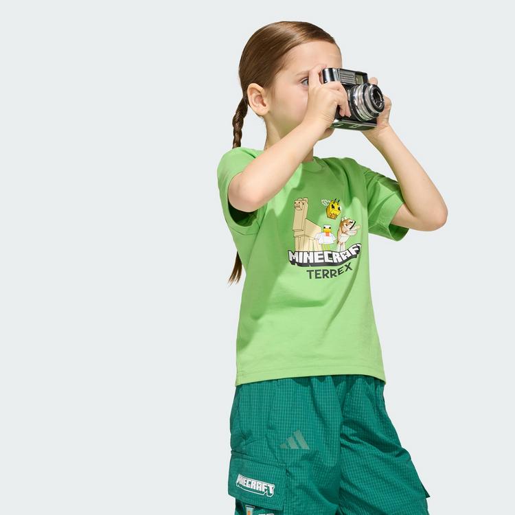 adidas adidas Adidas Minecraft Terrex T-shirt T-Shirt Kinder - Semi Lucid Lime - 0 | SportScheck