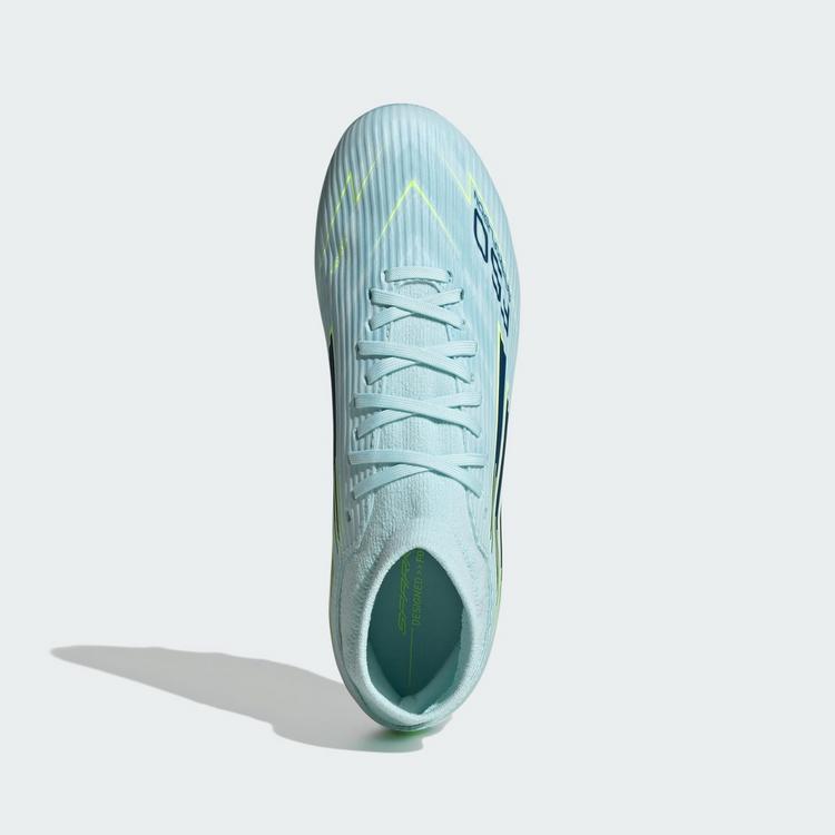 adidas adidas F50 SPARKFUSION LEAGUE Mid Cut Firm Fu&szlig;ballschuhe Damen - Almost Blue / Dusky Petrol / Hi-Res Yellow - 0 | SportScheck