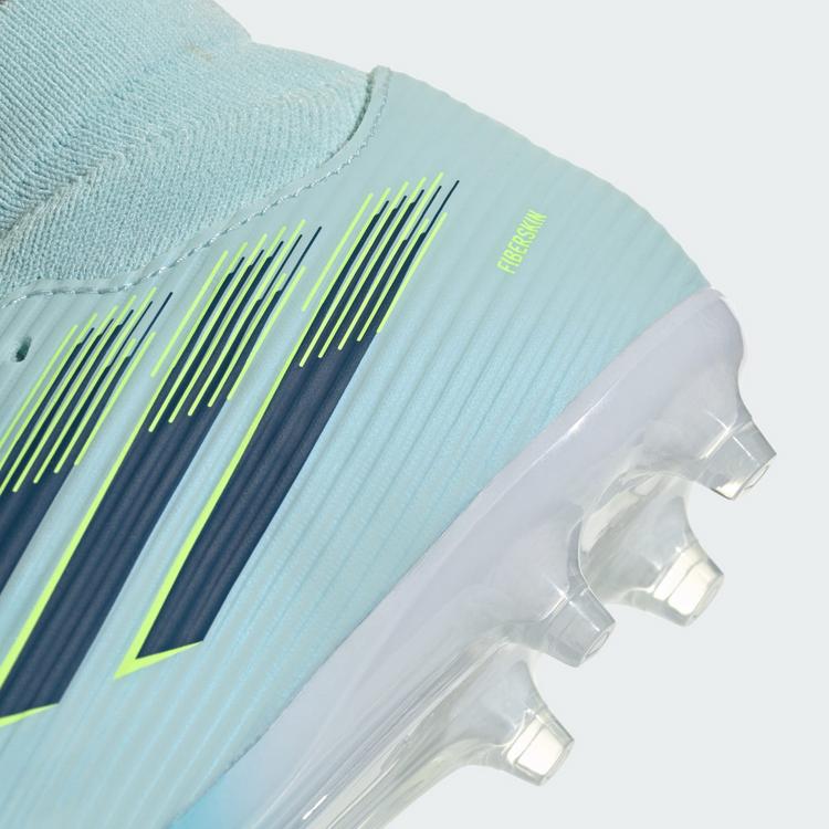 adidas adidas F50 SPARKFUSION LEAGUE Mid Cut Firm Fu&szlig;ballschuhe Damen - Almost Blue / Dusky Petrol / Hi-Res Yellow - 6 | SportScheck