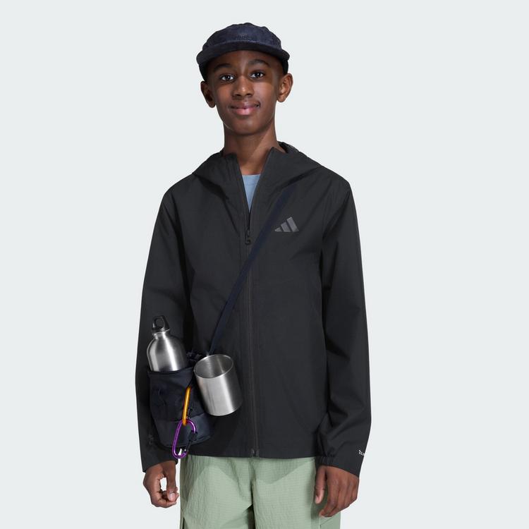 adidas adidas Terrex Kids Multi 2 Layer CLIMAPROOF Regenjacke Kinder - Black / Black - 0 | SportScheck
