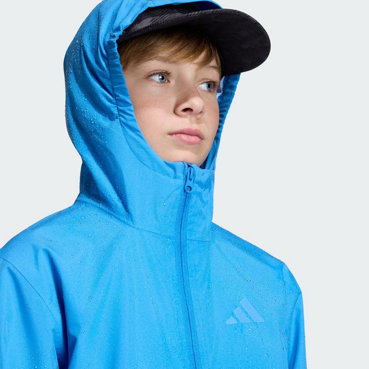 adidas adidas Terrex Kids Multi 2 Layer CLIMAPROOF Regenjacke Kinder - Ray Blue / Glow Blue - 2 | SportScheck