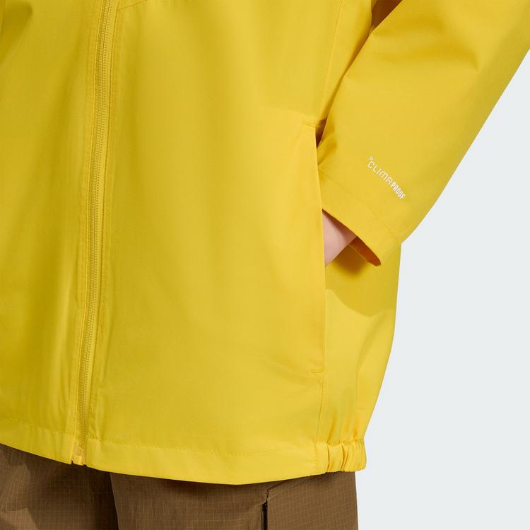 adidas adidas Terrex Kids Multi 2 Layer CLIMAPROOF Regenjacke Kinder - Utility Yellow - 4 | SportScheck