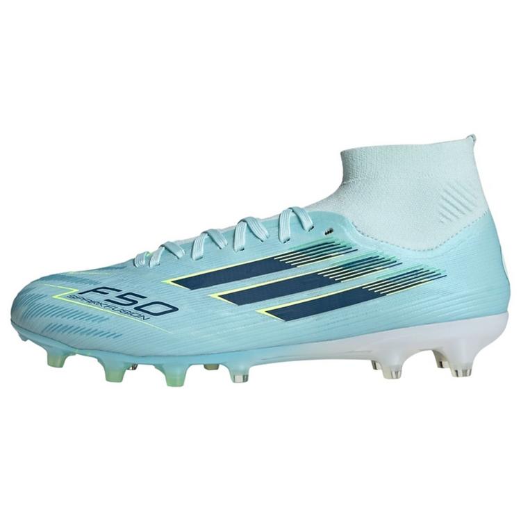 adidas adidas F50 SPARKFUSION PRO Mid Cut Firm Ground Fu&szlig;ballschuhe Damen - Almost Blue / Dusky Petrol / Hi-Res Yellow - 0 | SportScheck