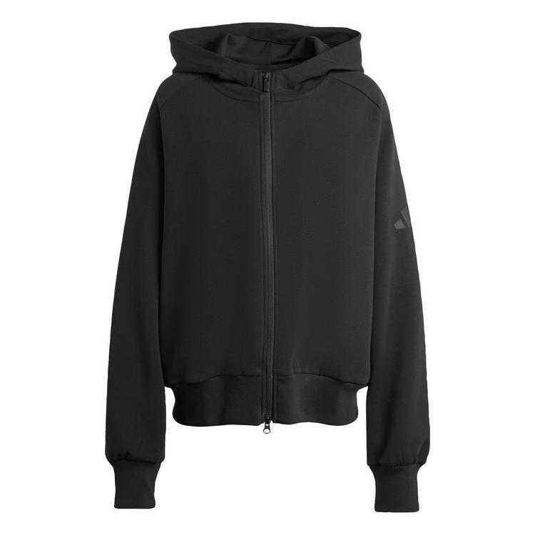 adidas adidas SOFT LUX KAPUZENJACKE, REISSVERSCHLUSS Hoodie Damen - Black - 0 | SportScheck