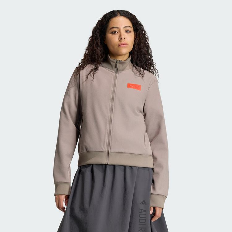 adidas adidas AUDI REVOLUT F1 TEAM ELEVATED Fahrradjacke Damen - Simple Brown / Hi-Res Red - 0 | SportScheck