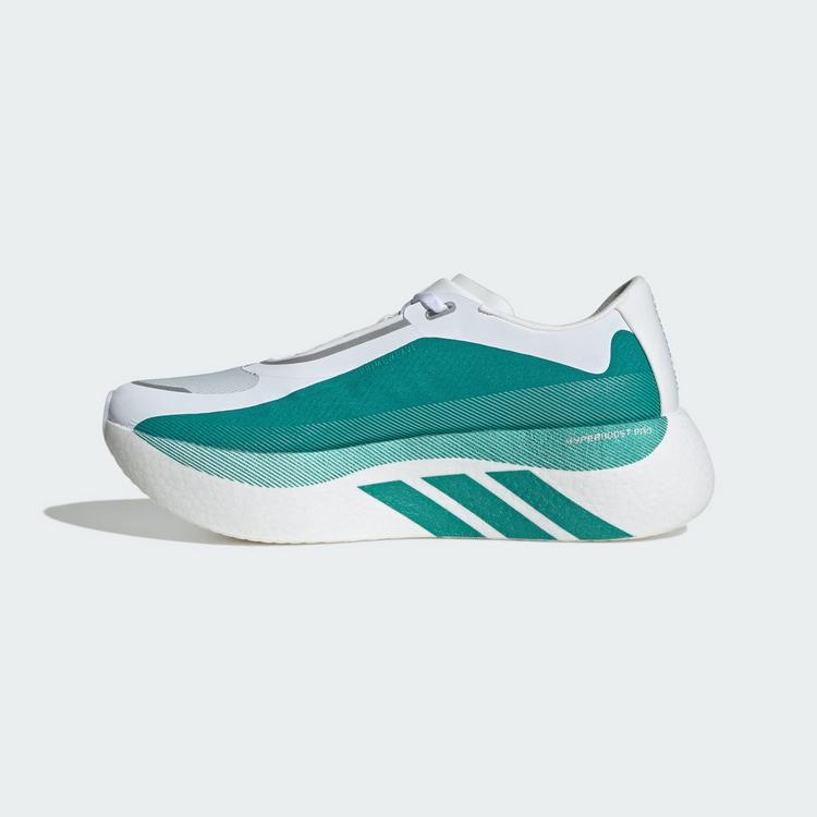 adidas adidas HYPERBOOST EDGE Running Schuh Laufschuhe Herren - Cloud White / Equipment Green / Zero Metalic - 5 | SportScheck