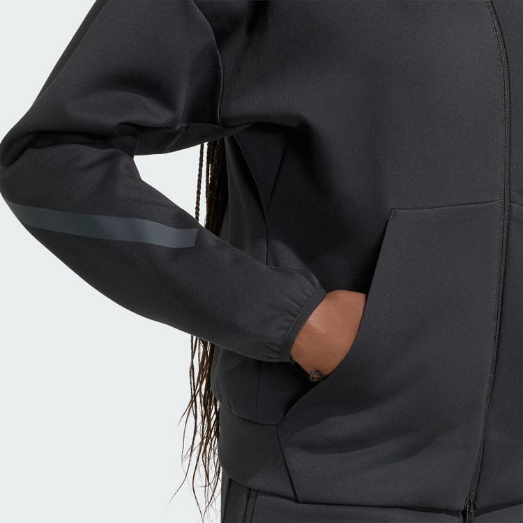 adidas adidas ADIDAS Z.N.E. ZIP HOODIE Sweatjacke Damen - Black - 1 | SportScheck