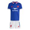 adidas Frankreich Rugby Mini-Ausr&uuml;stung Trikot Kinder - Semi Lucid Blue