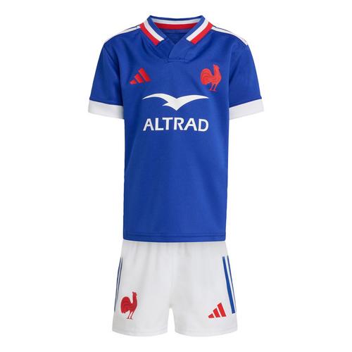 adidas Frankreich Rugby Mini-Ausr&uuml;stung Trikot Kinder