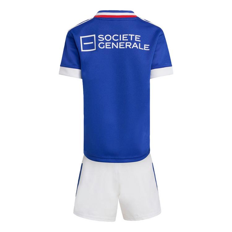 adidas adidas Frankreich Rugby Mini-Ausr&uuml;stung Trikot Kinder - Semi Lucid Blue - 0 | SportScheck