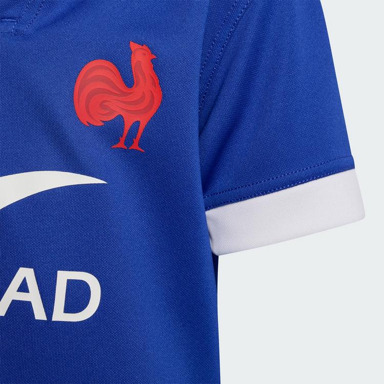 adidas adidas Frankreich Rugby Mini-Ausr&uuml;stung Trikot Kinder - Semi Lucid Blue - 2 | SportScheck
