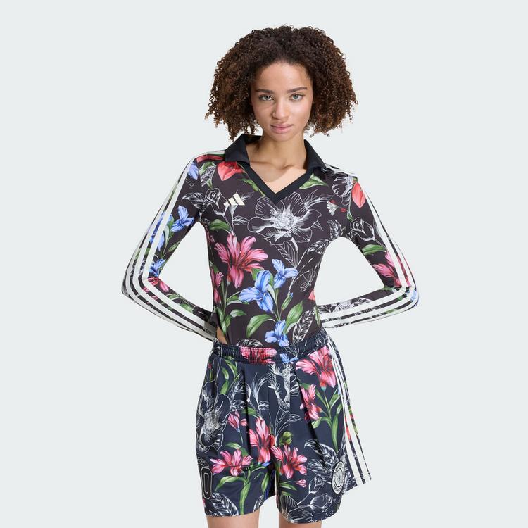 adidas adidas ADIDAS x FARM RIO ONESIE Bodysuit Damen - Black / Cream White / Multicolor - 0 | SportScheck