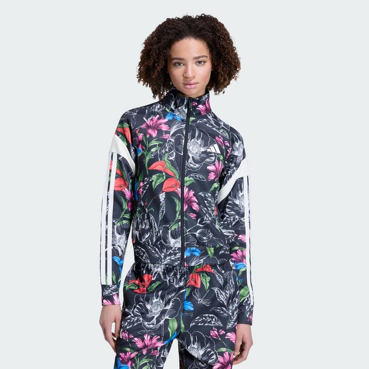 adidas adidas ADIDAS x FARM RIO HOUSE OF TIRO Sweatjacke Damen - Black / Cream White / Multicolor - 0 | SportScheck