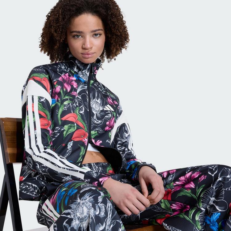 adidas adidas ADIDAS x FARM RIO HOUSE OF TIRO Sweatjacke Damen - Black / Cream White / Multicolor - 2 | SportScheck