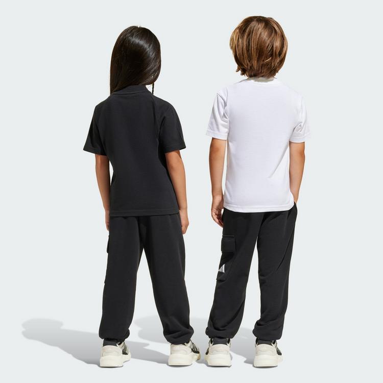 adidas adidas Essentials Kids Cargohose Hose Kinder - Black / White - 2 | SportScheck