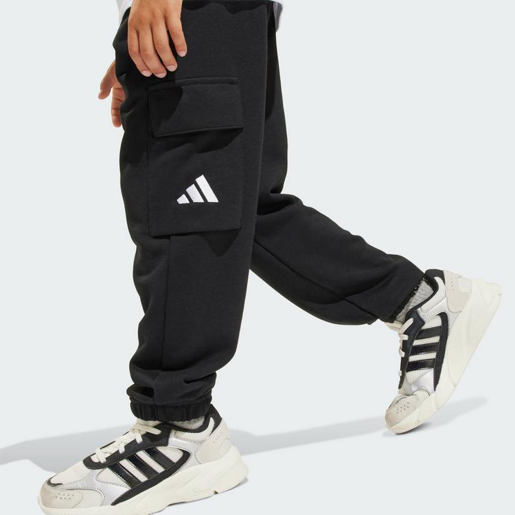 adidas adidas Essentials Kids Cargohose Hose Kinder - Black / White - 0 | SportScheck