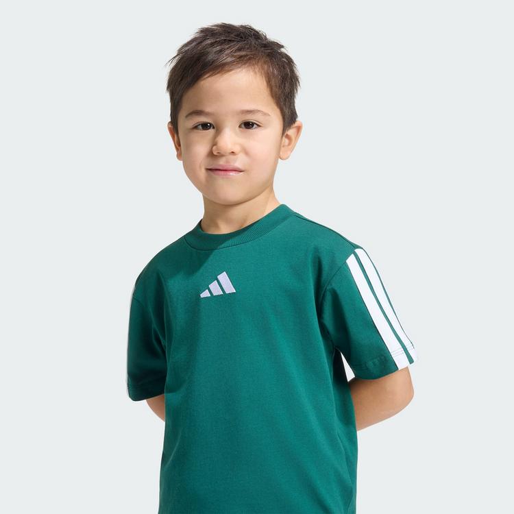 adidas adidas Essentials Kids T-Shirt T-Shirt Kinder - Collegiate Green / White - 1 | SportScheck
