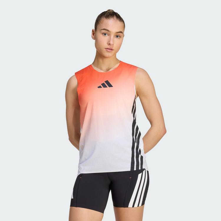 adidas adidas TERREX XPERIOR PRO TANKTOP Laufshirt Damen - White / Semi Impact Orange - 0 | SportScheck