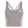 adidas Adizero Archive Running Crop-Top Croptop Damen - Grey Three / Grey One