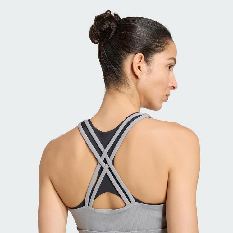 adidas adidas Adizero Archive Running Crop-Top Croptop Damen - Grey Three / Grey One - 1 | SportScheck