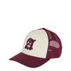 adidas Stadion Grafik Trucker Kappe Cap - Ivory / Maroon