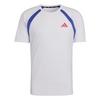 adidas Adizero Archive Laufshirt T-Shirt Herren - White / Dual Indigo