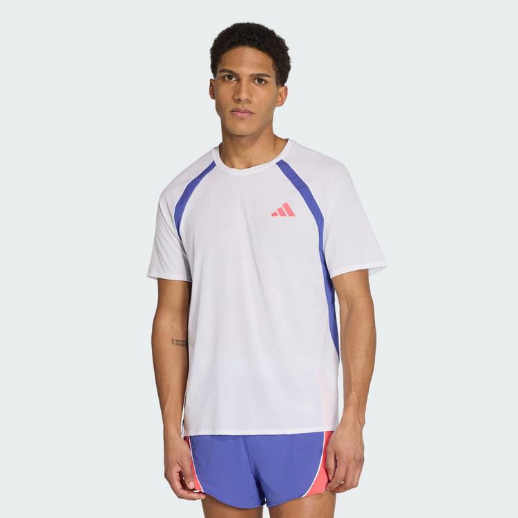 adidas adidas Adizero Archive Laufshirt T-Shirt Herren - White / Dual Indigo - 0 | SportScheck