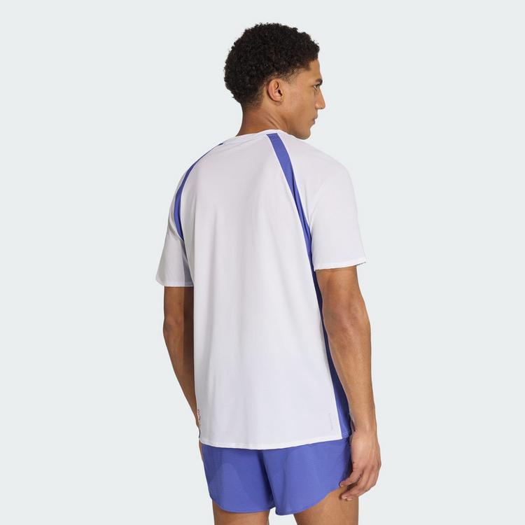adidas adidas Adizero Archive Laufshirt T-Shirt Herren - White / Dual Indigo - 1 | SportScheck
