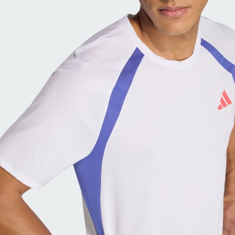 adidas adidas Adizero Archive Laufshirt T-Shirt Herren - White / Dual Indigo - 0 | SportScheck