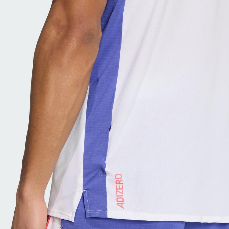 adidas adidas Adizero Archive Laufshirt T-Shirt Herren - White / Dual Indigo - 1 | SportScheck
