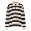 adidas Essentials Contemporary French Terry Poloshirt Damen - Black / Crystal Linen