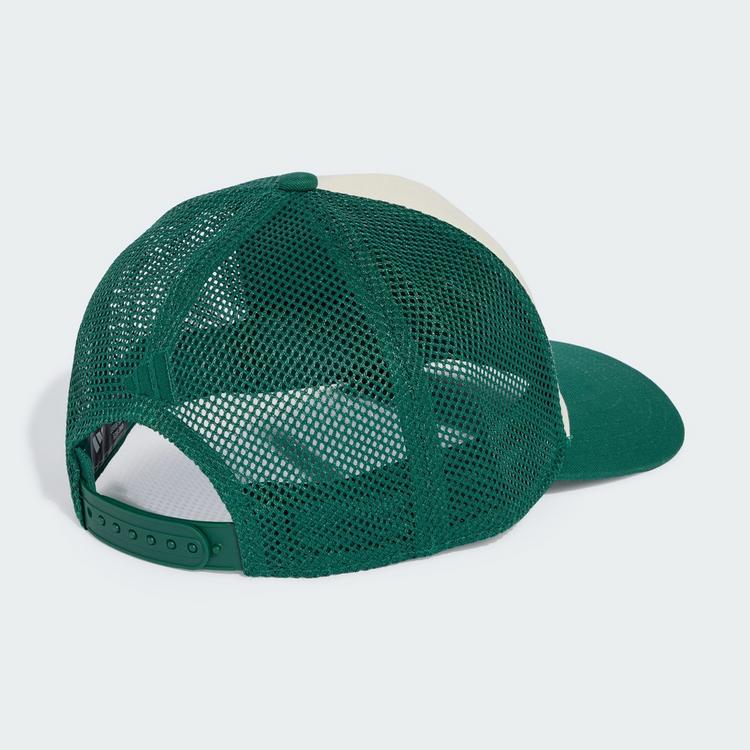 adidas adidas Stadion Grafik Trucker Kappe Cap - Ivory / Collegiate Green - 0 | SportScheck