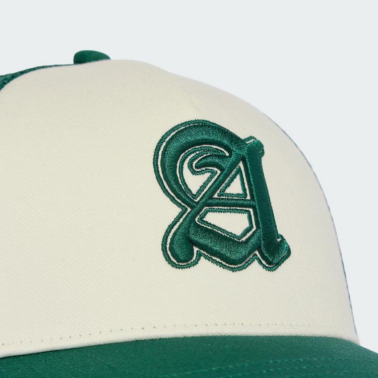 adidas adidas Stadion Grafik Trucker Kappe Cap - Ivory / Collegiate Green - 0 | SportScheck