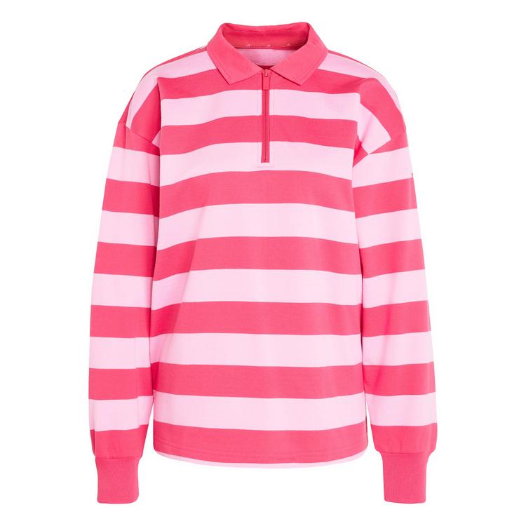 adidas adidas Essentials Contemporary French Terry Poloshirt Damen - Power Pink / St Tropic Bloom - 0 | SportScheck