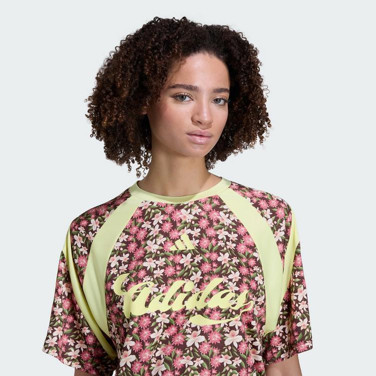 adidas adidas ADIDAS X FARM RIO HOUSE OF TIRO TRIKOT Trikot Damen - Auburn / Pearl Citrine / Multicolor - 0 | SportScheck