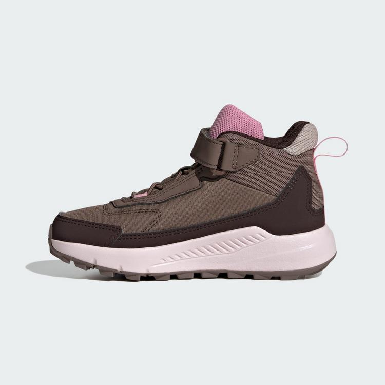 adidas adidas Terrex Anylander Mid Kids Wanderschuh Wanderschuhe Kinder - Earth Strata / Wonder Taupe / Aurora Coffee - 5 | SportScheck