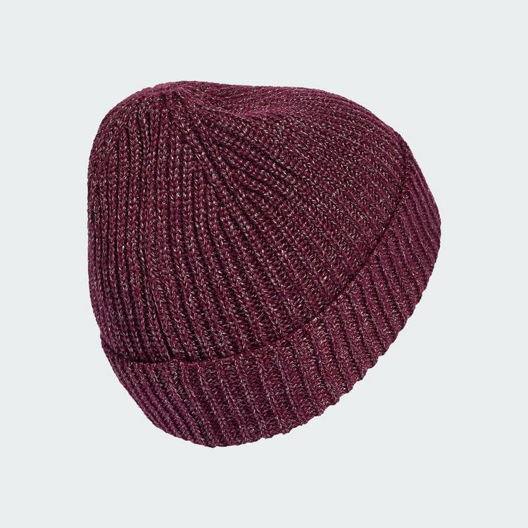 adidas adidas GLOW BEANIE Beanie - Maroon / White / Maroon - 0 | SportScheck