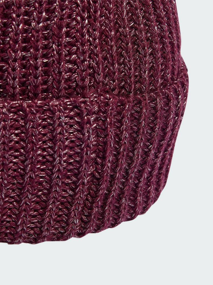 adidas adidas GLOW BEANIE Beanie - Maroon / White / Maroon - 1 | SportScheck
