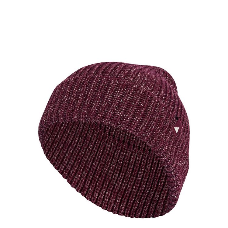 adidas adidas GLOW BEANIE Beanie - Maroon / White / Maroon - 0 | SportScheck