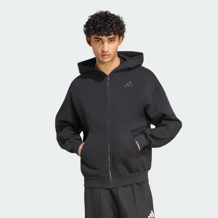 adidas adidas ADIDAS KIT KAPUZENJACKE, KLEINES LOGO Sweatjacke Herren - Black - 0 | SportScheck