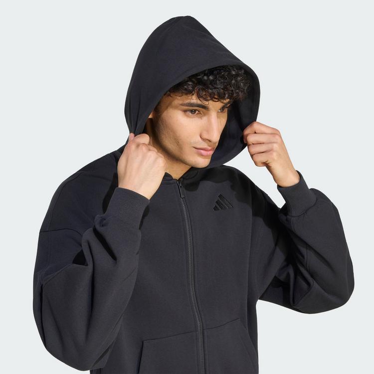 adidas adidas ADIDAS KIT KAPUZENJACKE, KLEINES LOGO Sweatjacke Herren - Black - 0 | SportScheck
