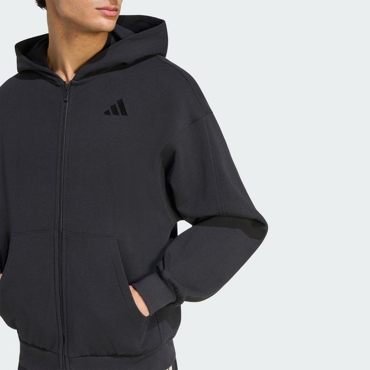 adidas adidas ADIDAS KIT KAPUZENJACKE, KLEINES LOGO Sweatjacke Herren - Black - 1 | SportScheck
