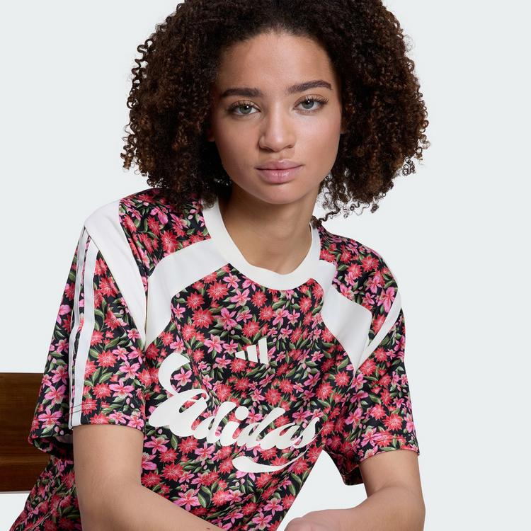 adidas adidas ADIDAS X FARM RIO HOUSE OF TIRO TRIKOT Trikot Damen - Black / Cream White / Multicolor - 0 | SportScheck