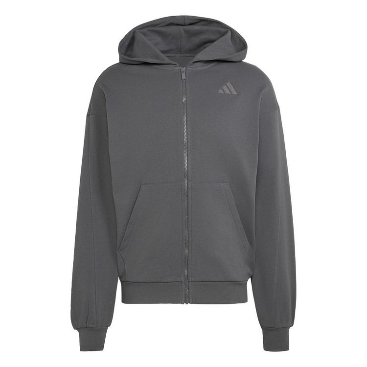 adidas adidas ADIDAS KIT KAPUZENJACKE, KLEINES LOGO Sweatjacke Herren - Grey Five - 0 | SportScheck